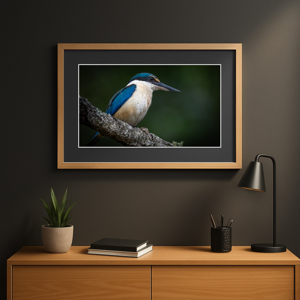 Wall Template Kotare Sacred Kingfisher
