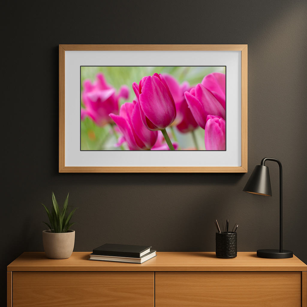 Wall Template Tulips High Key